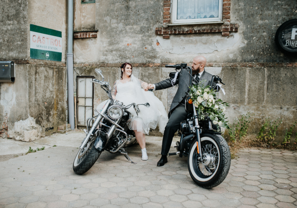 Biker Hochzeit am Neufeldersee