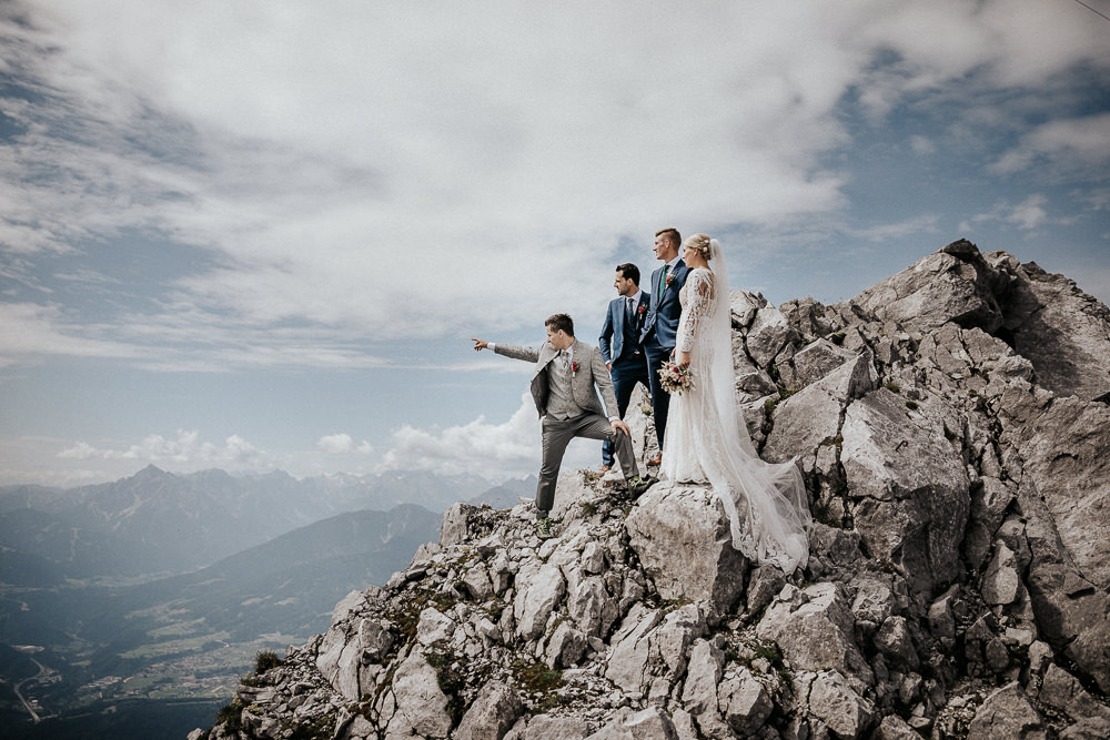 Traumhafte Aussicht bei einer Hochzeit in Tirol